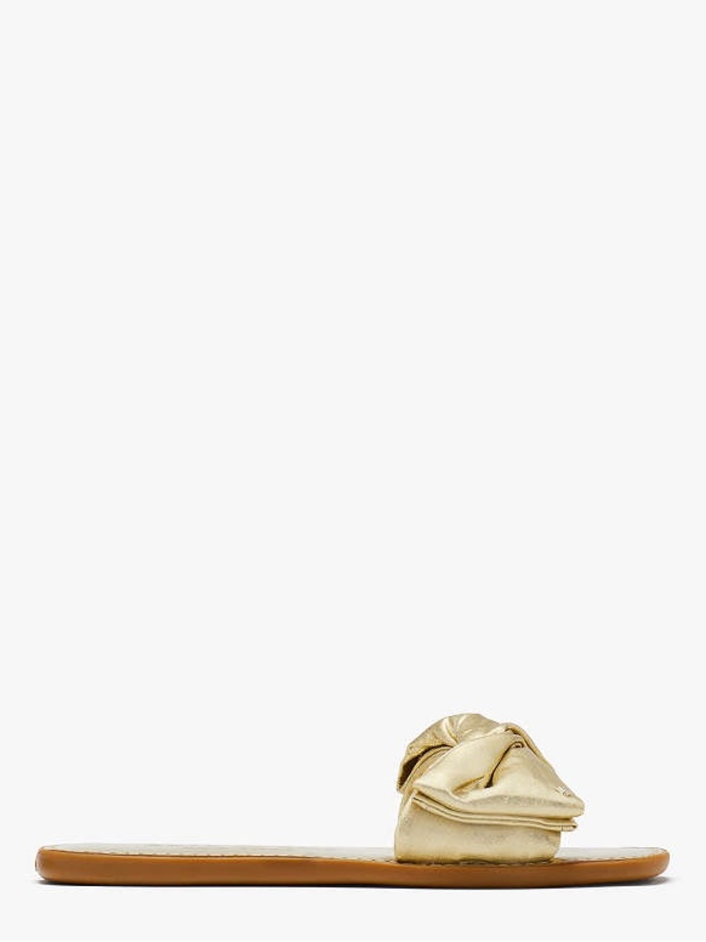 Kate Spade Metallic Gold Bikini Slide Sandals - Picture 2 of 14